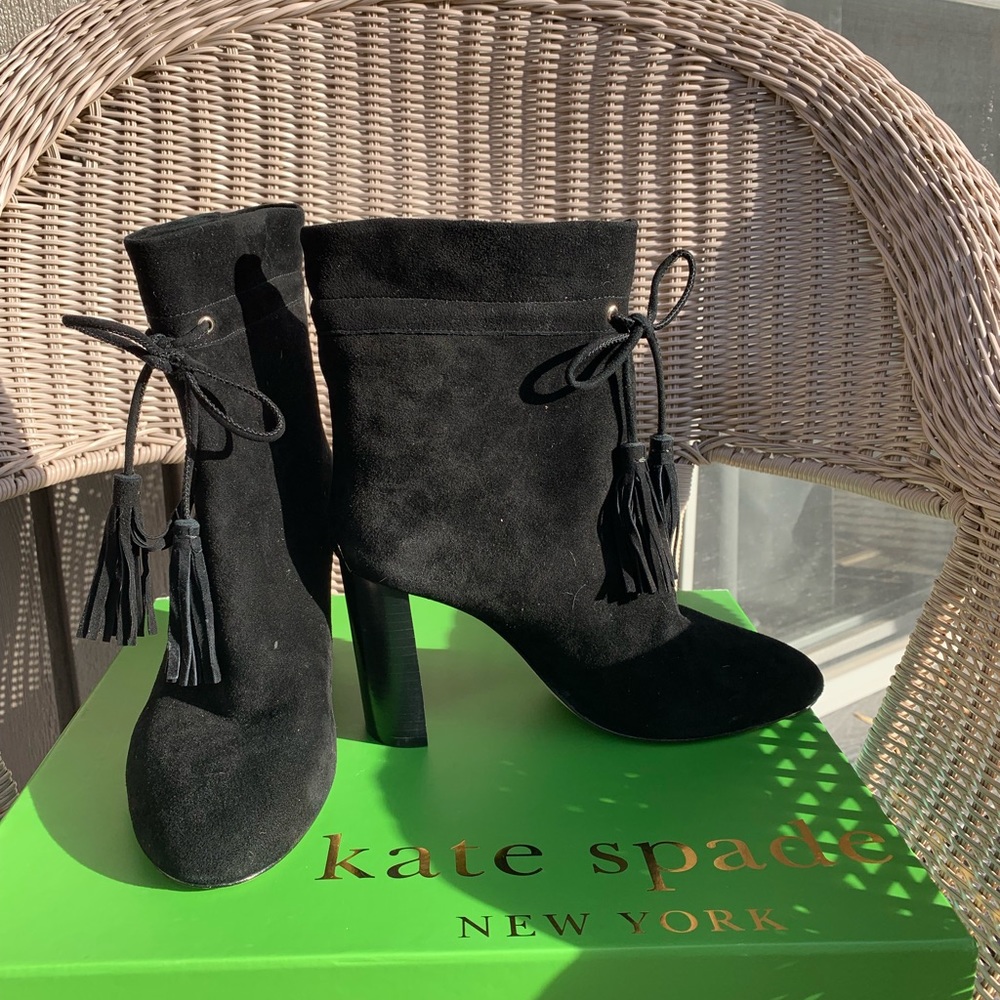 ♠️   Black Suede Boots from Kate Spade ♠️ - Picture 4 of 8